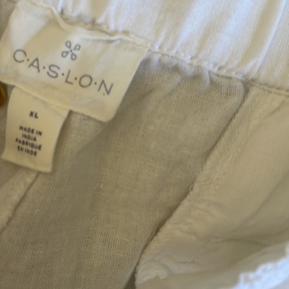 White linen pants (new) - Picture 2 of 2